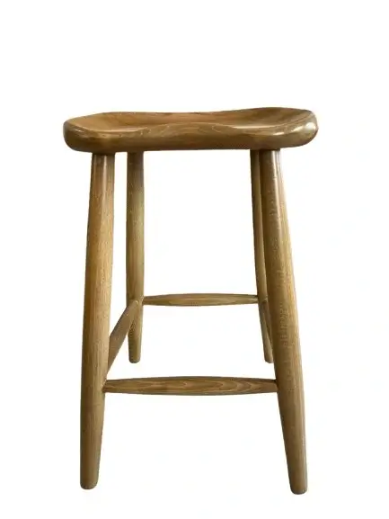 Bar Seat - Full Wood Short Bar Stool